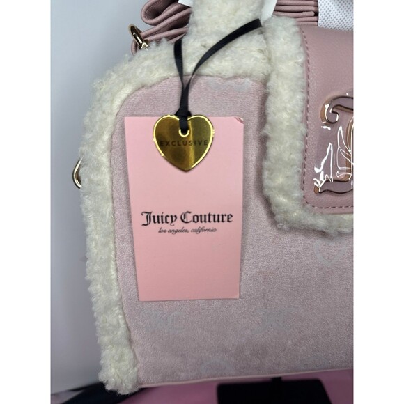 Juicy Couture New Rare Snuggle Blush Pink Bag with bonus bag charm - Picture 4 of 6